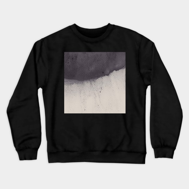 Abstract navy and beige watercolor 2 Crewneck Sweatshirt by WhalesWay